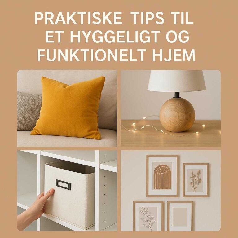 Praktiske Tips til Et Hyggeligt og Funktionelt Hjem