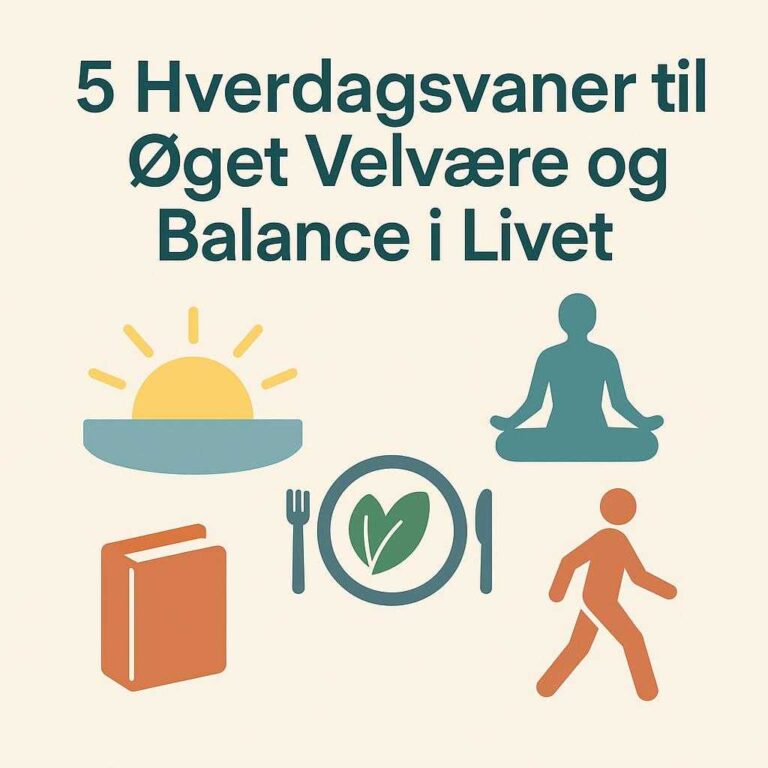 5 Hverdagsvaner til Øget Velvære og Balance i Livet