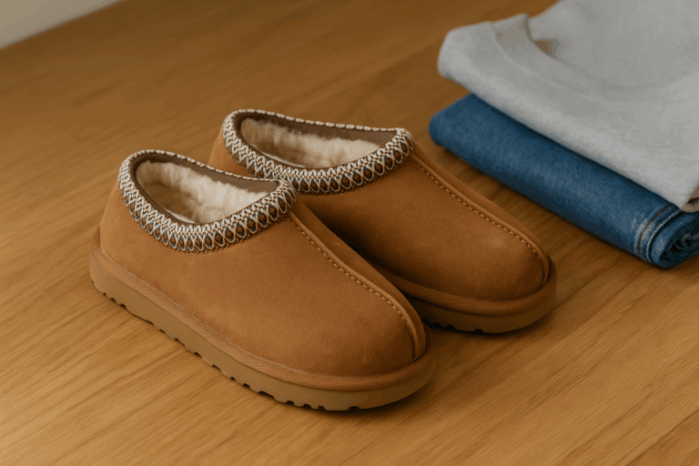 Sådan styler du Ugg Tasman til både jeans og sweatpants