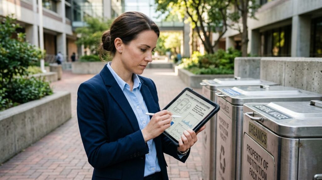 Close-up detail shot of a business professional in smart cas